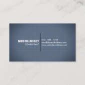 Scherpe en schone schaduwtekst op blauwe textuur visitekaartje (Achterkant)