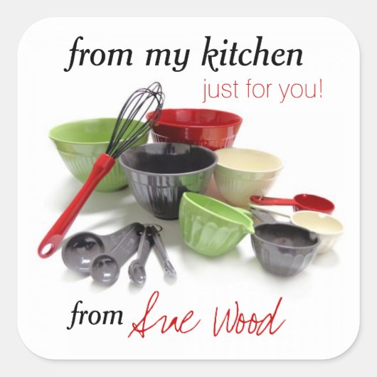 Scherpe en stijlvolle Custom Kitchen Gift Stickers (Voorkant)