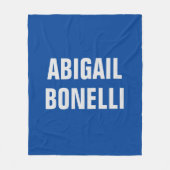 Scherpe gewaagde aangepaste uitstekende minimalist fleece deken (Voorkant)