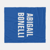 Scherpe gewaagde aangepaste uitstekende minimalist fleece deken (Voorkant (Horizontaal))