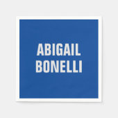 Scherpe gewaagde aangepaste uitstekende minimalist servet (Voorkant)