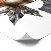 Scherpe Goud ABSTRACTE KUNST Kunstprint Poster (Hoek)