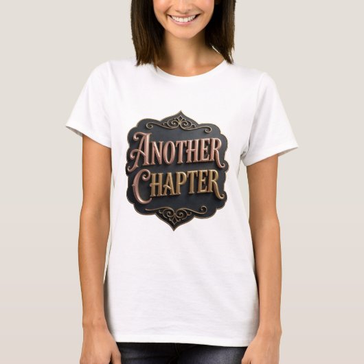 Scherpe Goud ANOTHER CHAPTER Design T-shirt (Voorkant)