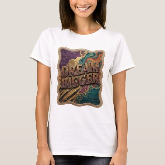 Scherpe Gouden DROOM GROTER Shirt Ontwerp (Voorkant)