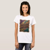 Scherpe Gouden DROOM GROTER Shirt Ontwerp (Voorkant volledig)