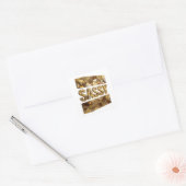 Scherpe Gouden SASSY Cadeausticker Vierkante Sticker (Envelop)