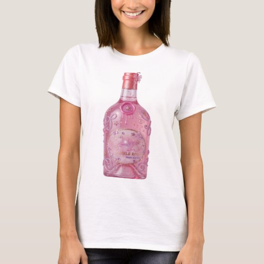 Scherpe Gouden SPARKLE ROSE MAGIC EDITION T-shirt (Voorkant)