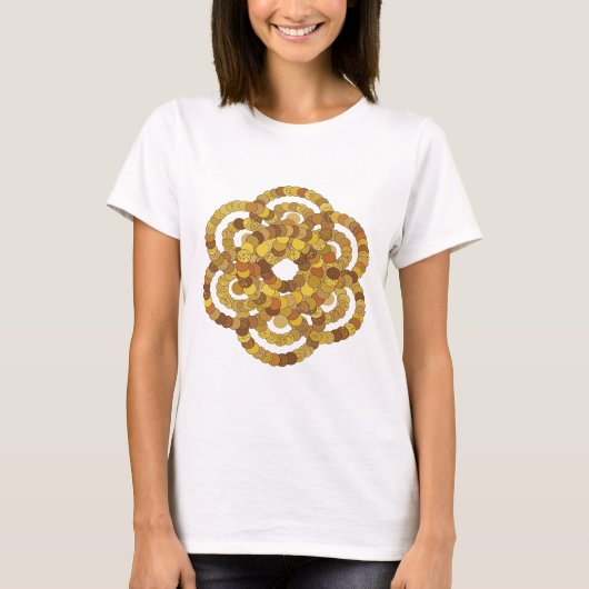 Scherpe grijze ABSTRACTE KUNST Statement Design T-shirt (Voorkant)