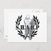 scherpe huidplooi briefkaart (Voorkant / Achterkant)