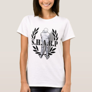 scherpe huidplooi t-shirt