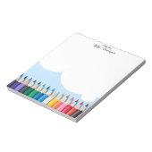 Scherpe kleurpotloden “Een briefje van” Kleurrijke Notitieblok (Linkerzijde)