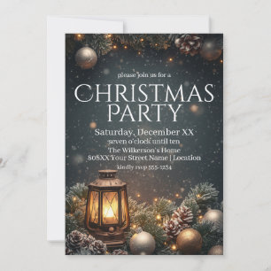 Scherpe Lantaarn & Guirlande Magisch Kerstfeest Kaart