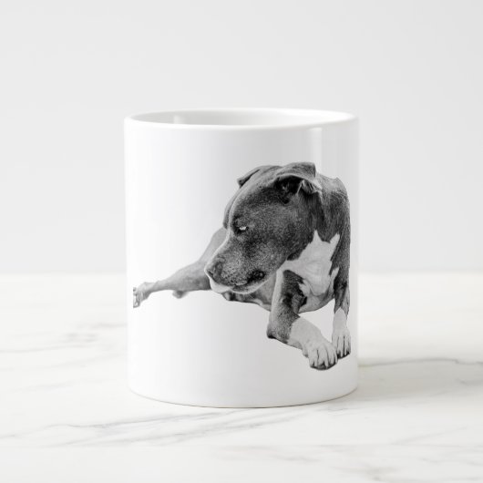 Scherpe lucht, stabiele blik grote koffiekop (Voorkant)