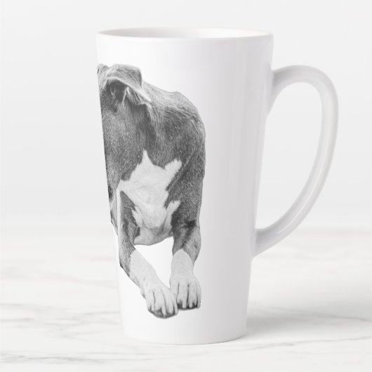 Scherpe lucht, stabiele blik latte mok (Rechts)