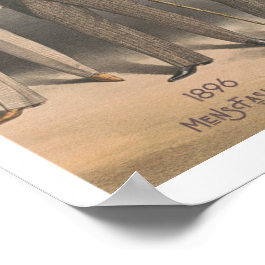 Scherpe Mannen-Mode Poster (Hoek)