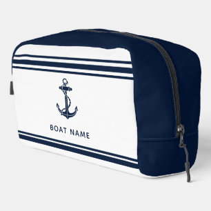 Scherpe Marine Blau Anker Boot Naam Op Maat Toilettasje