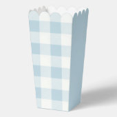 Scherpe marineblauwe geruite preppy bedankdoosjes (Achterkant)