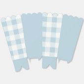 Scherpe marineblauwe geruite preppy bedankdoosjes (Ongevouwen)
