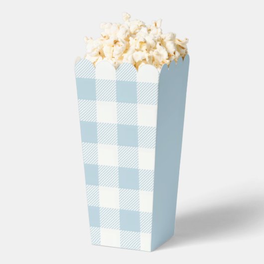 Scherpe marineblauwe geruite preppy bedankdoosjes (Popped)