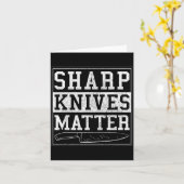 Scherpe messen - Grappig kookshirt voor koks  Kaart (Gele Bloem)