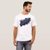 Scherpe Navy FOCUSED T-shirt (Voorkant volledig)