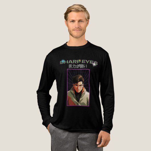 Scherpe ogen Tri-Blend shirt (Voorkant)