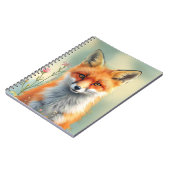 Scherpe ogen van een sluwe rode vos   notitieboek (Linkerzijde)