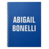 Scherpe opvallende aangepaste uitstekende minimali notitieboek (Voorkant)