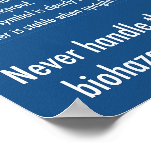 Scherpe poster voor veiligheidsvoorlichting (Hoek)