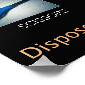 Scherpe poster voor veiligheidsvoorlichting (Hoek)