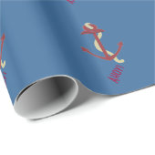 Scherpe Rode Anker Cadeaupapier (Rol Hoek)