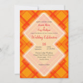 Scherpe rode en oranje controlepatronen kaart (Voorkant)