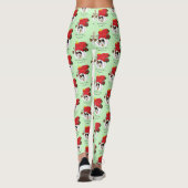 Scherpe Rode Kerst Calico Kitten Vakantie Leggings (Achterkant)