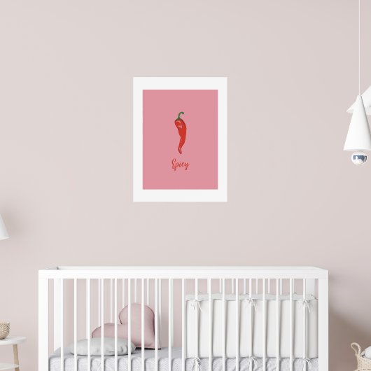 Scherpe Rode Peper Poster (Kinderkamer 2)