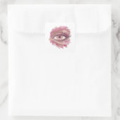 Scherpe Roze Abstract Sticker Grafisch (Tas)