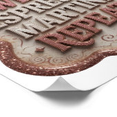 Scherpe Roze COFFEE WINE ESPRESSO MARTINI REPEAT Poster (Hoek)