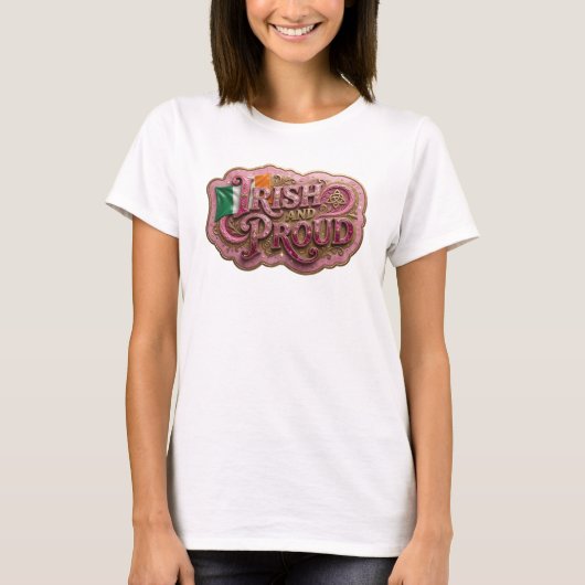 Scherpe Roze IERS EN TROTS T-shirt (Voorkant)