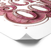Scherpe Roze OLD SCHOOL Maatwerk Design Poster (Hoek)