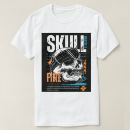Scherpe Schedel Grafische T-Shirt Ontwerp