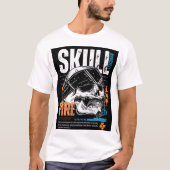 Scherpe Schedel Grafische T-Shirt Ontwerp (Voorkant)