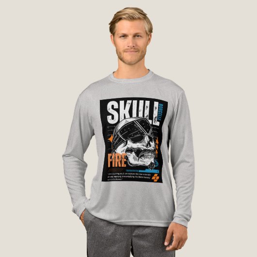 Scherpe Schedel Grafische T-Shirt Ontwerp (Voorkant)