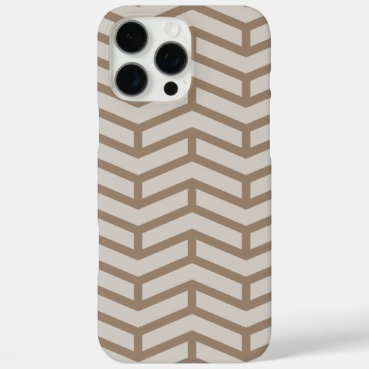 Scherpe scherpe tegengestelde pijlen Chevron bruin Case-Mate iPhone Case (Achterkant)