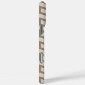 Scherpe scherpe tegengestelde pijlen Chevron bruin Case-Mate iPhone Case (Achterkant / Rechts)