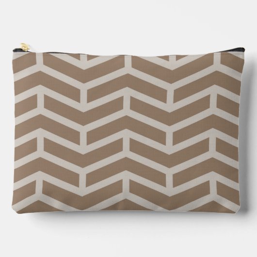Scherpe scherpe tegengestelde pijlen Chevron bruin Etui (Voorkant)