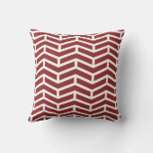 Scherpe scherpe tegengestelde pijlen Chevron rood Kussen (Achterkant)