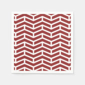 Scherpe scherpe tegengestelde pijlen Chevron rood Servet (Voorkant)