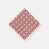 Scherpe scherpe tegengestelde pijlen Chevron rood Servet (Hoek)