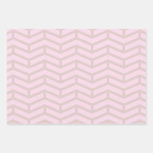 Scherpe scherpe tegengestelde pijlen Chevron roze  Inpakpapier Vel