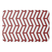 Scherpe scherpe tegengestelde pijlen Chevron wit r Badmat (Voorkant)