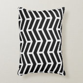 Scherpe scherpe tegengestelde pijlen Chevron zwart Accent Kussen (Voorkant(Verticaal))